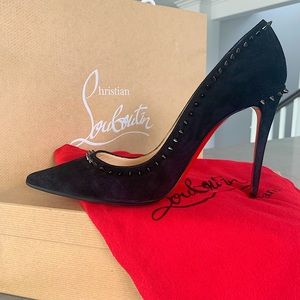 Christian Louboutin Anjalina 100 Veau Velours Pumps
